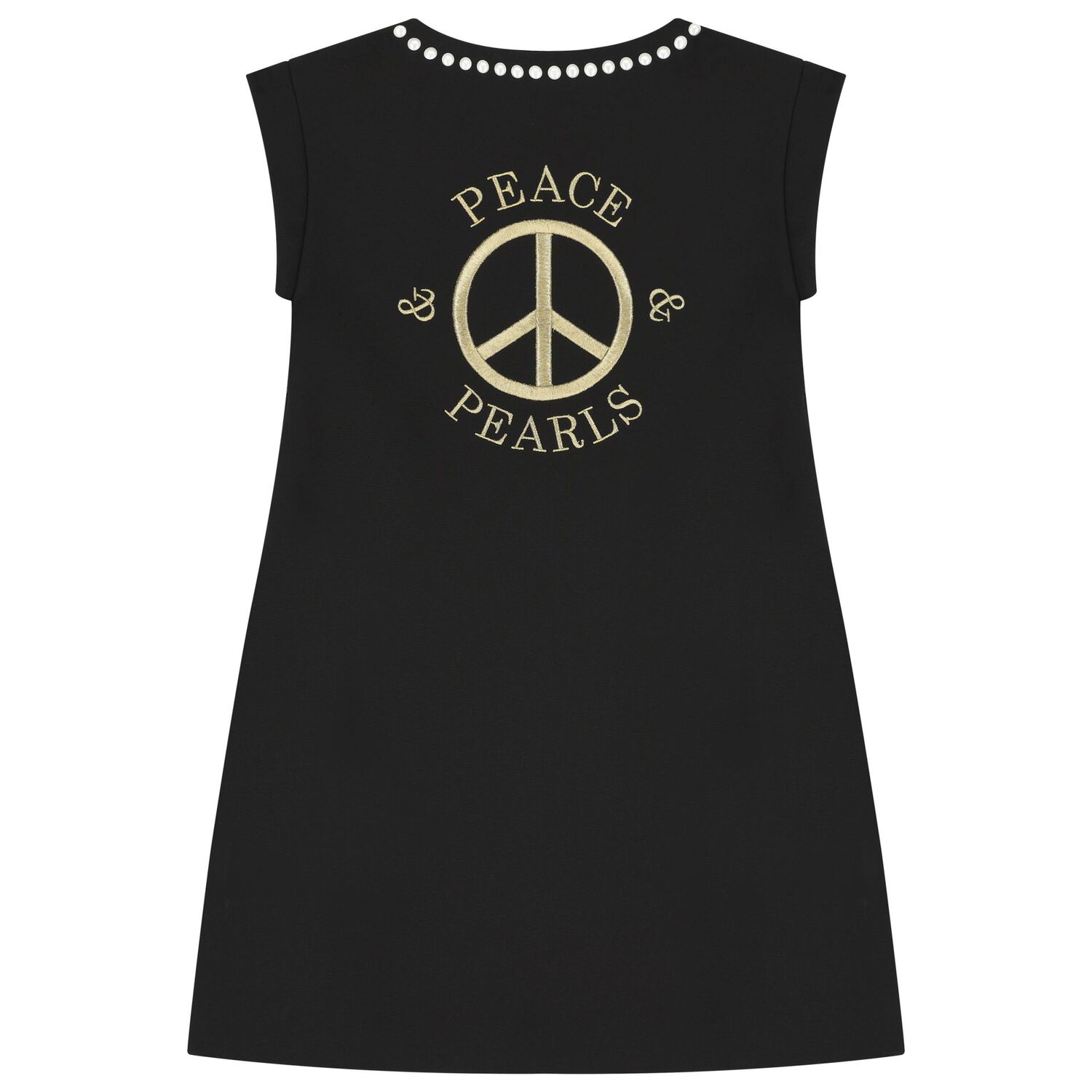 Girls Black Logo Dress, 1, hi-res image number null
