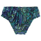 Girls Blue & Green Paisley Bikini, 1, hi-res