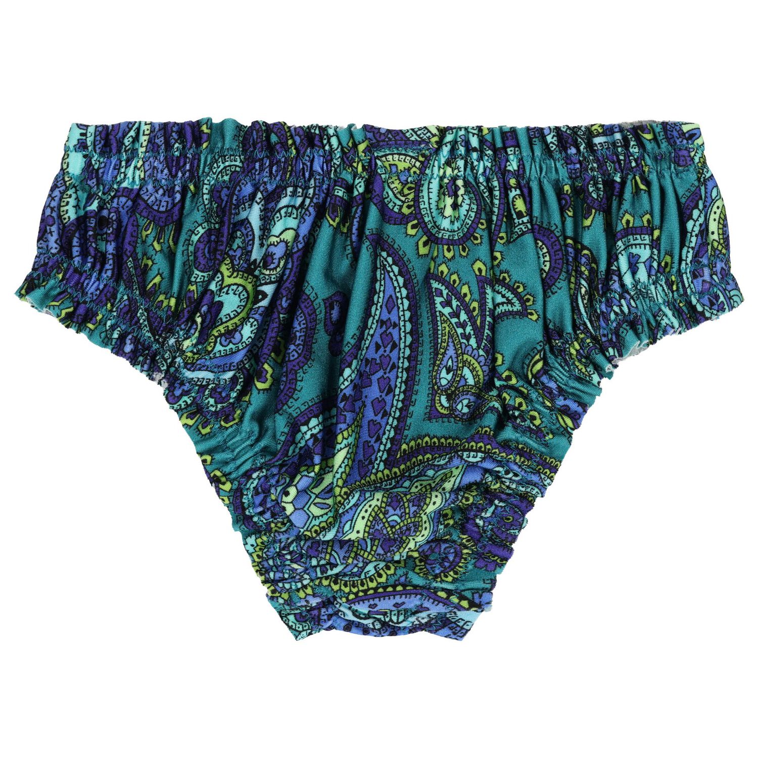 Girls Blue & Green Paisley Bikini, 1, hi-res