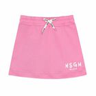 Girls Pink Logo Skirt, 3, hi-res