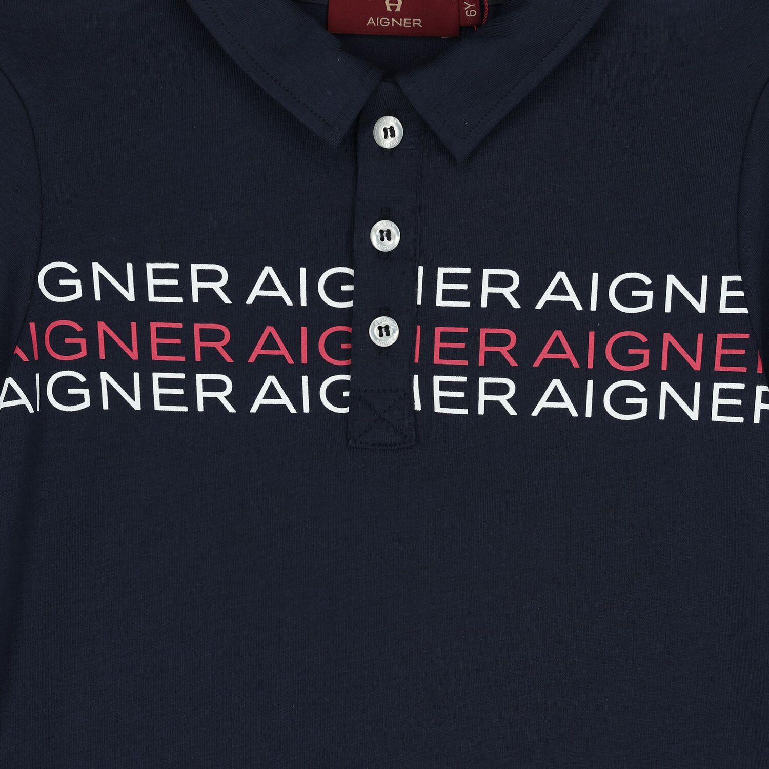 Boys Navy Blue Logo Polo Shirt, 3, hi-res image number null