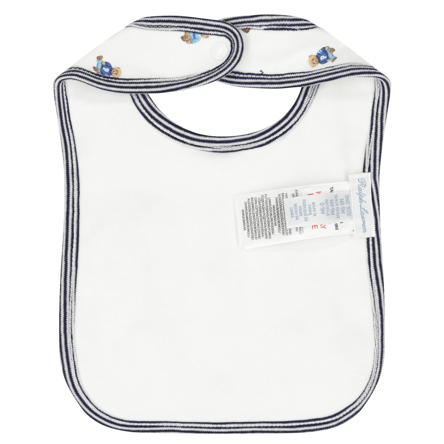 Baby Boys White & Navy Blue Logo Babygrow Gift Set, 1, hi-res image number null