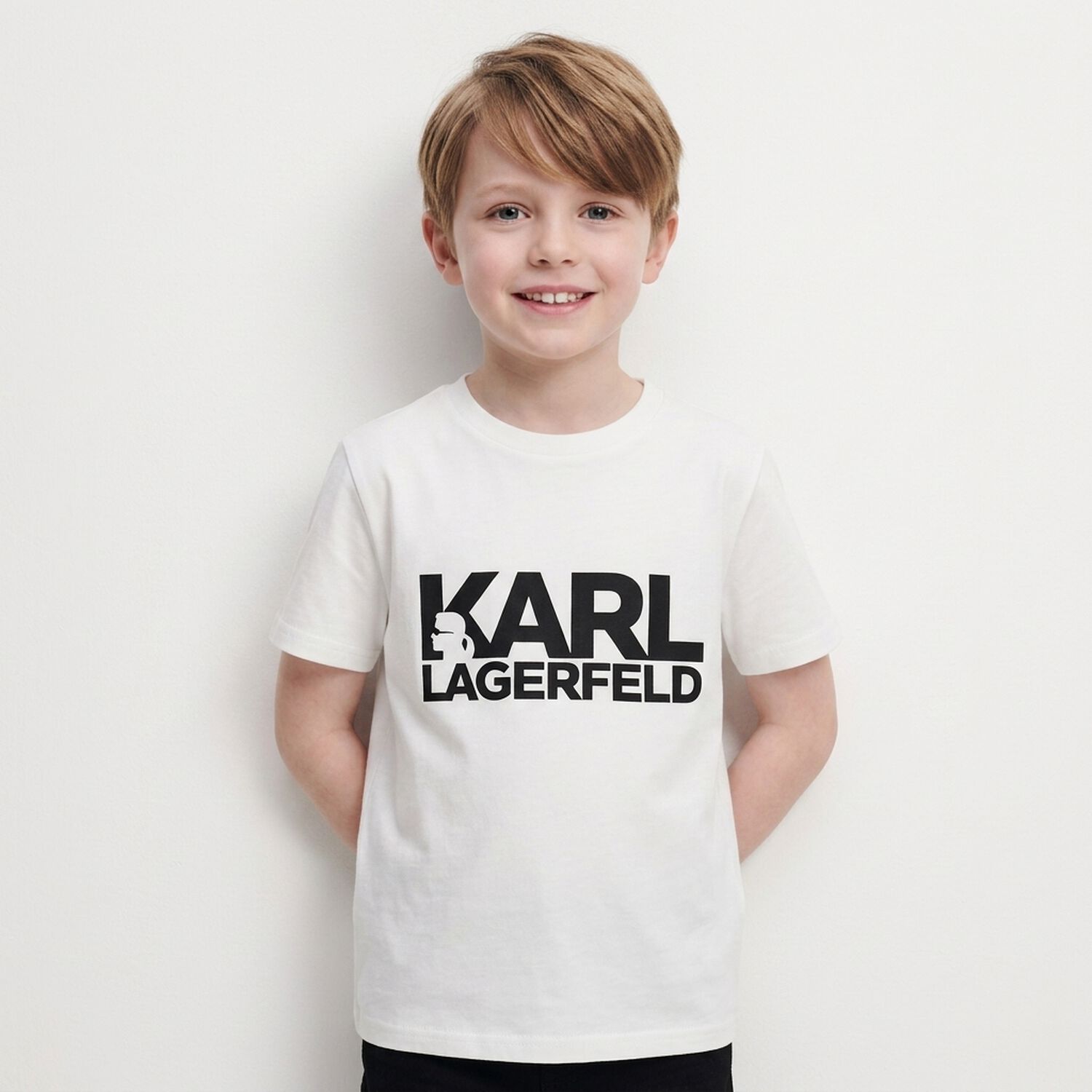 تيشيرت بالشعار بتصميم ميني مي باللون الأبيض للأولاد, 2, hi-res