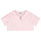 Girls Pink Satin Twill Dress Set, 1, hi-res