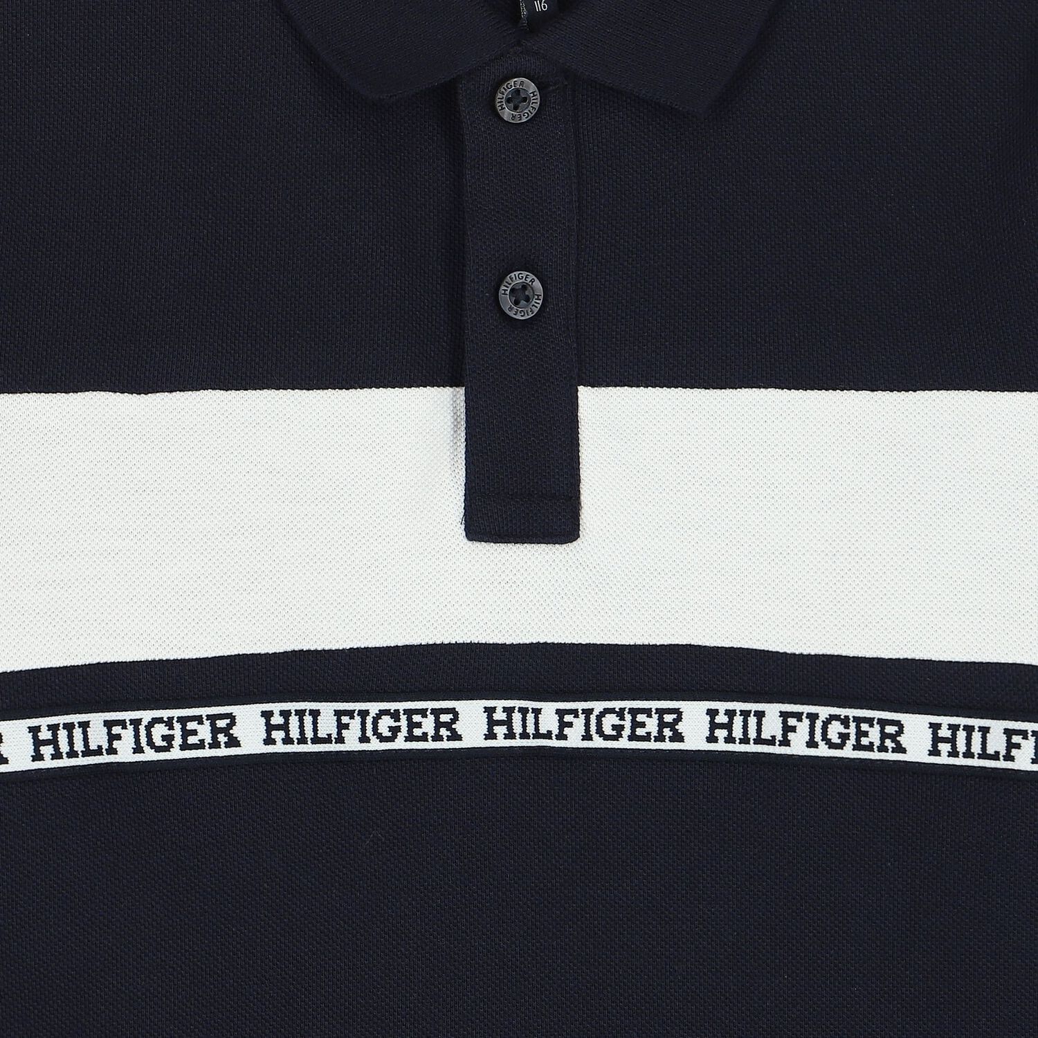 Boys Navy Blue Logo Polo Shirt, 2, hi-res