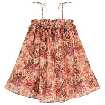 Girls Pink Floral Dress