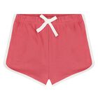 Baby Boys Ivory & Red Cotton Shorts Set, 1, hi-res