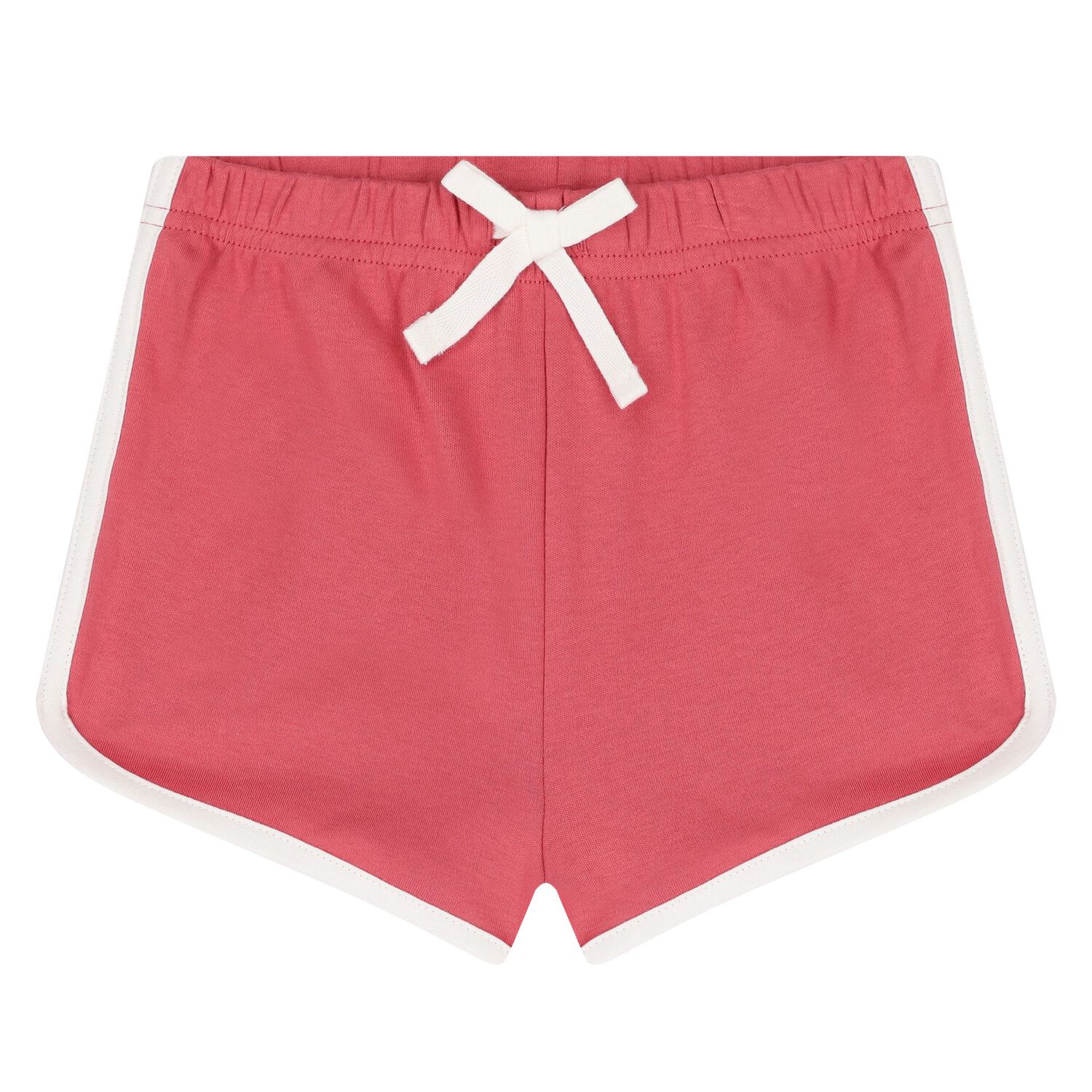 Baby Boys Ivory & Red Cotton Shorts Set, 1, hi-res