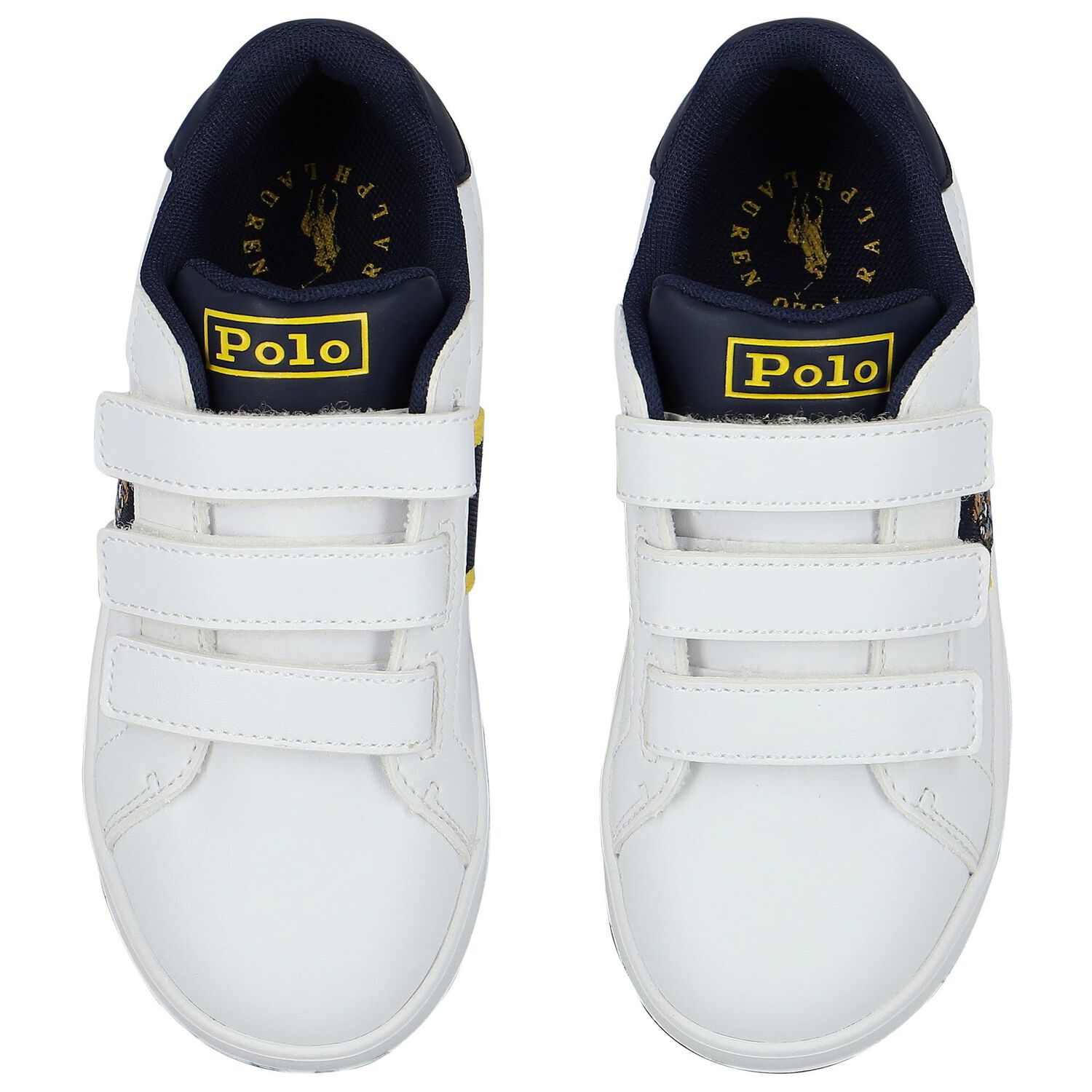 حذاء رياضى أولاد باللون الأبيض والكحلى, 1, hi-res