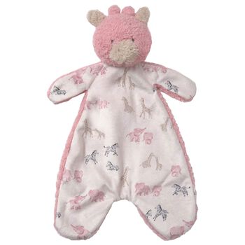 Baby Girls Pink & Ivory Giraffe Doudou Comforter