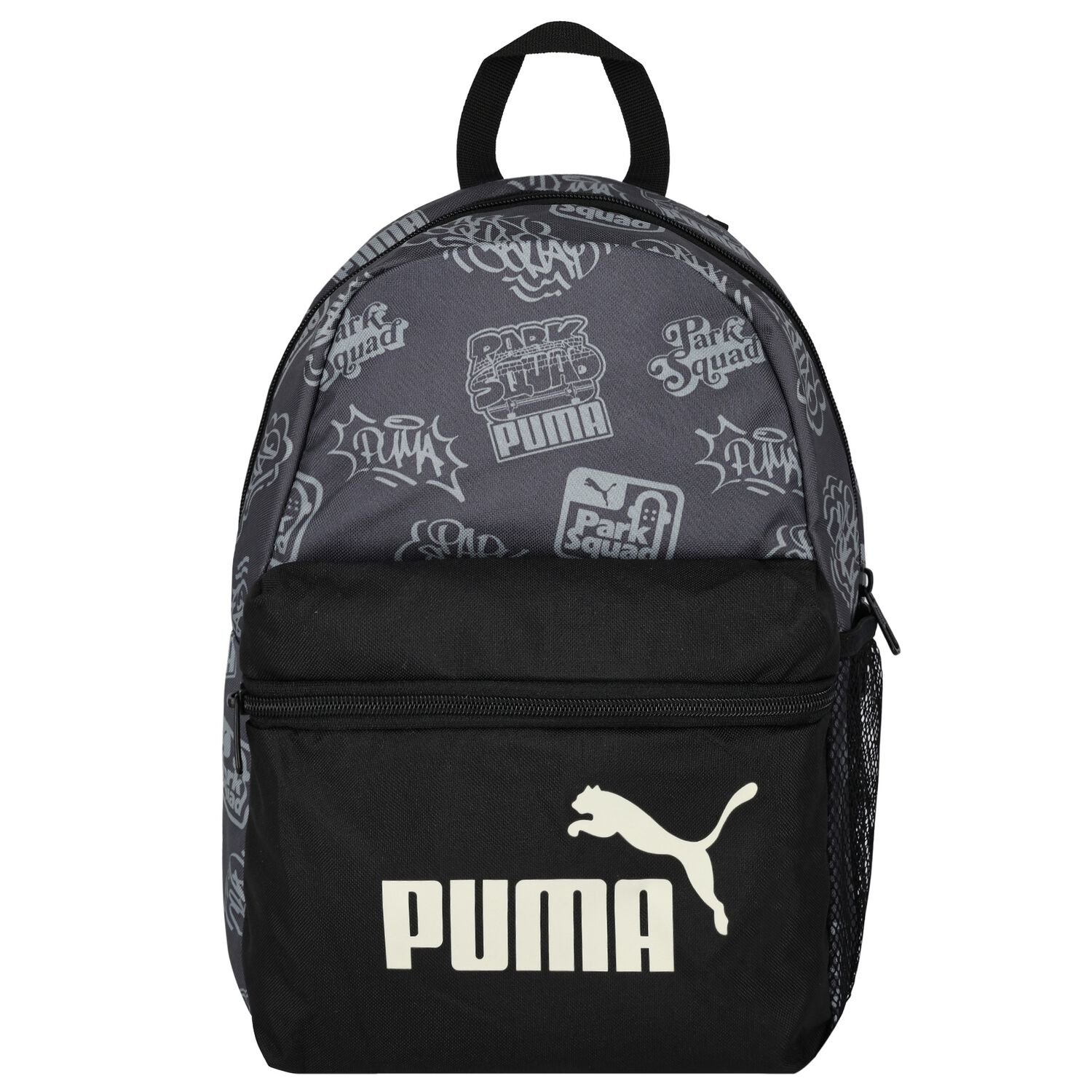 Boys Grey Logo Backpack, 2, hi-res