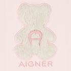 Younger Girls Pink Faux Fur Teddy Bear Dress, 3, hi-res