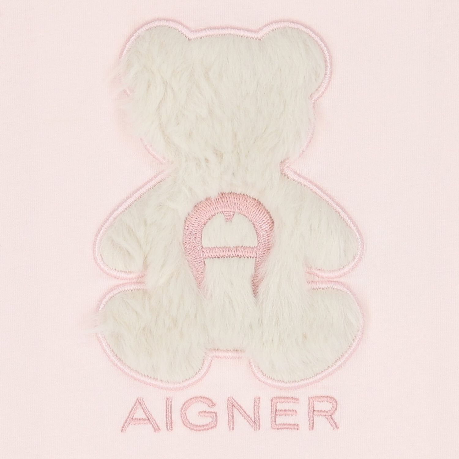 Younger Girls Pink Faux Fur Teddy Bear Dress, 3, hi-res
