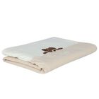 Beige & Ivory Logo Baby Blanket, 1, hi-res
