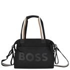 Black Logo Baby Changing Bag, 1, hi-res