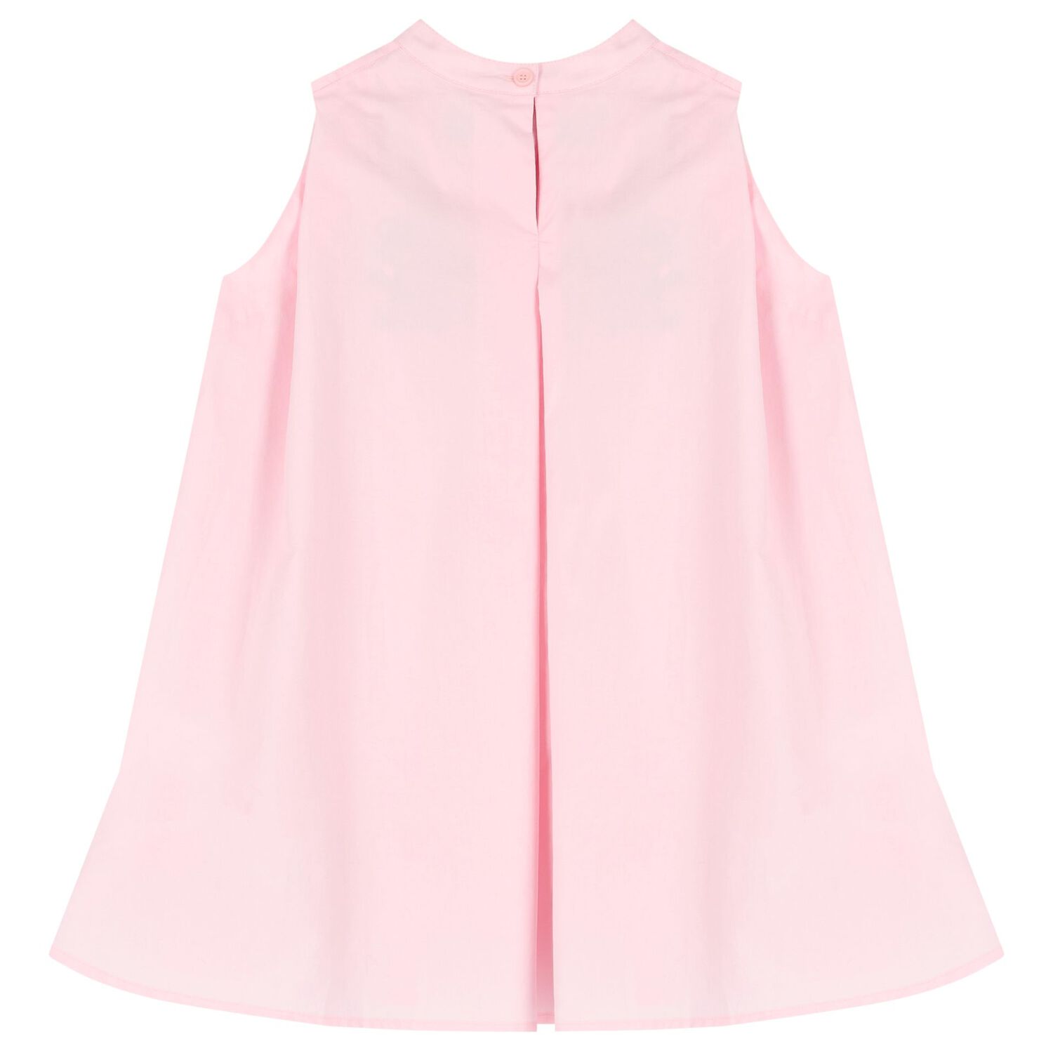 فستان بشعار الدب تيدي باللون الوردي للبنات, 1, hi-res