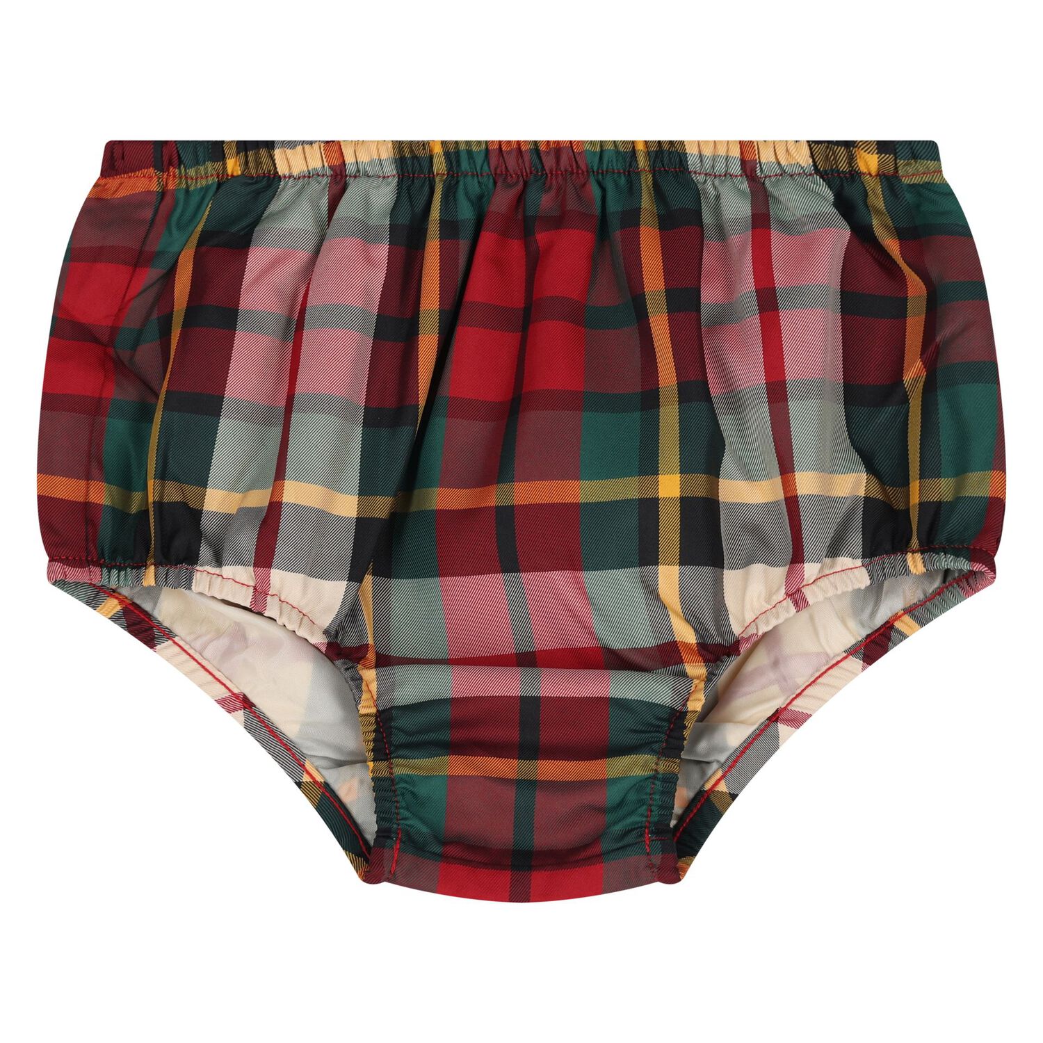 Baby Girls Red & Green Tartan Dress Set, 1, hi-res