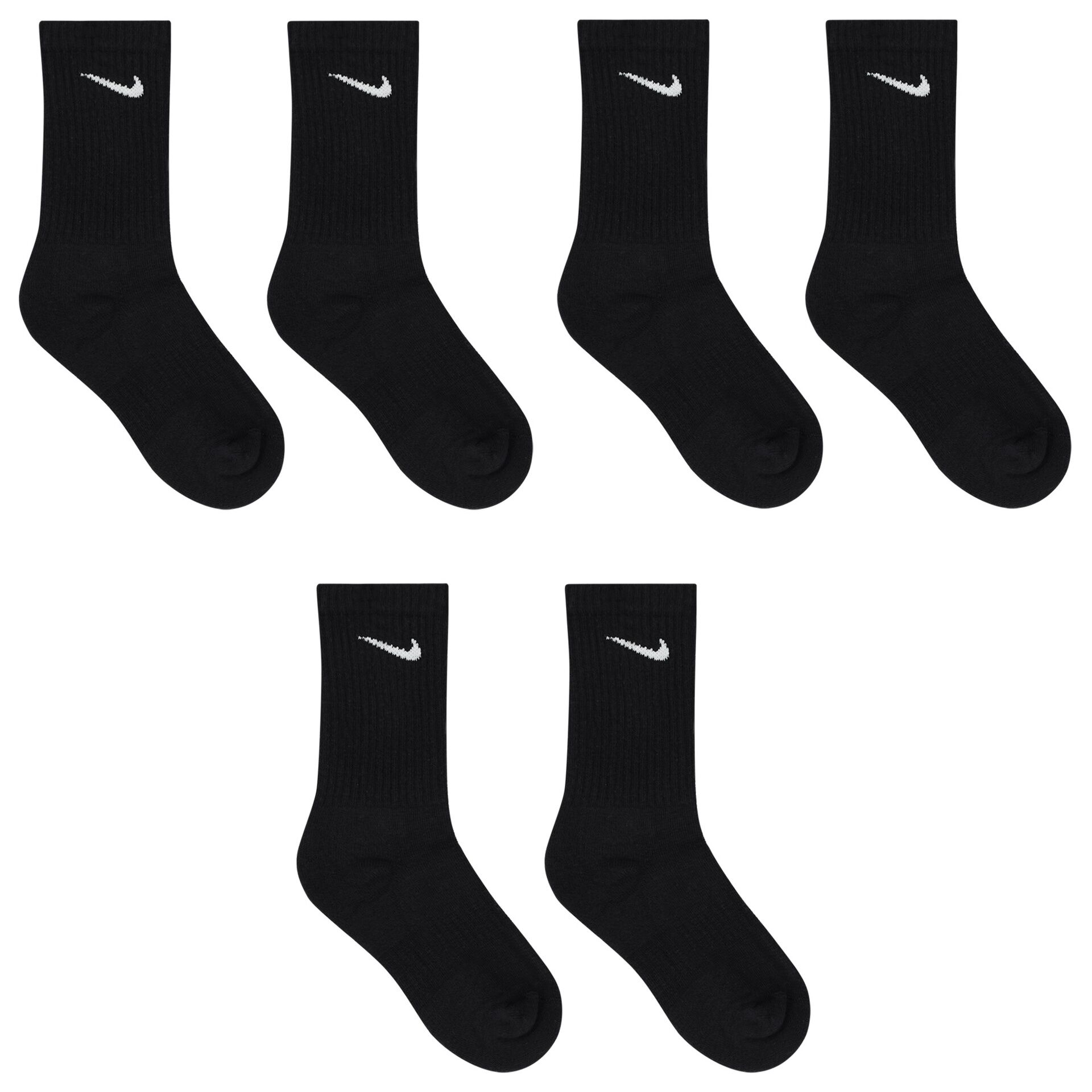 Youth black nike socks discount