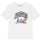 طقم شورتات أبيض وأزرق بشعار ديزني, 1, hi-res