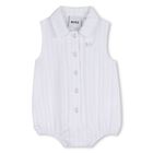 طقم ملابس داخلية بيضاء وعصابة رأس للبنات الصغيرات, 1, hi-res