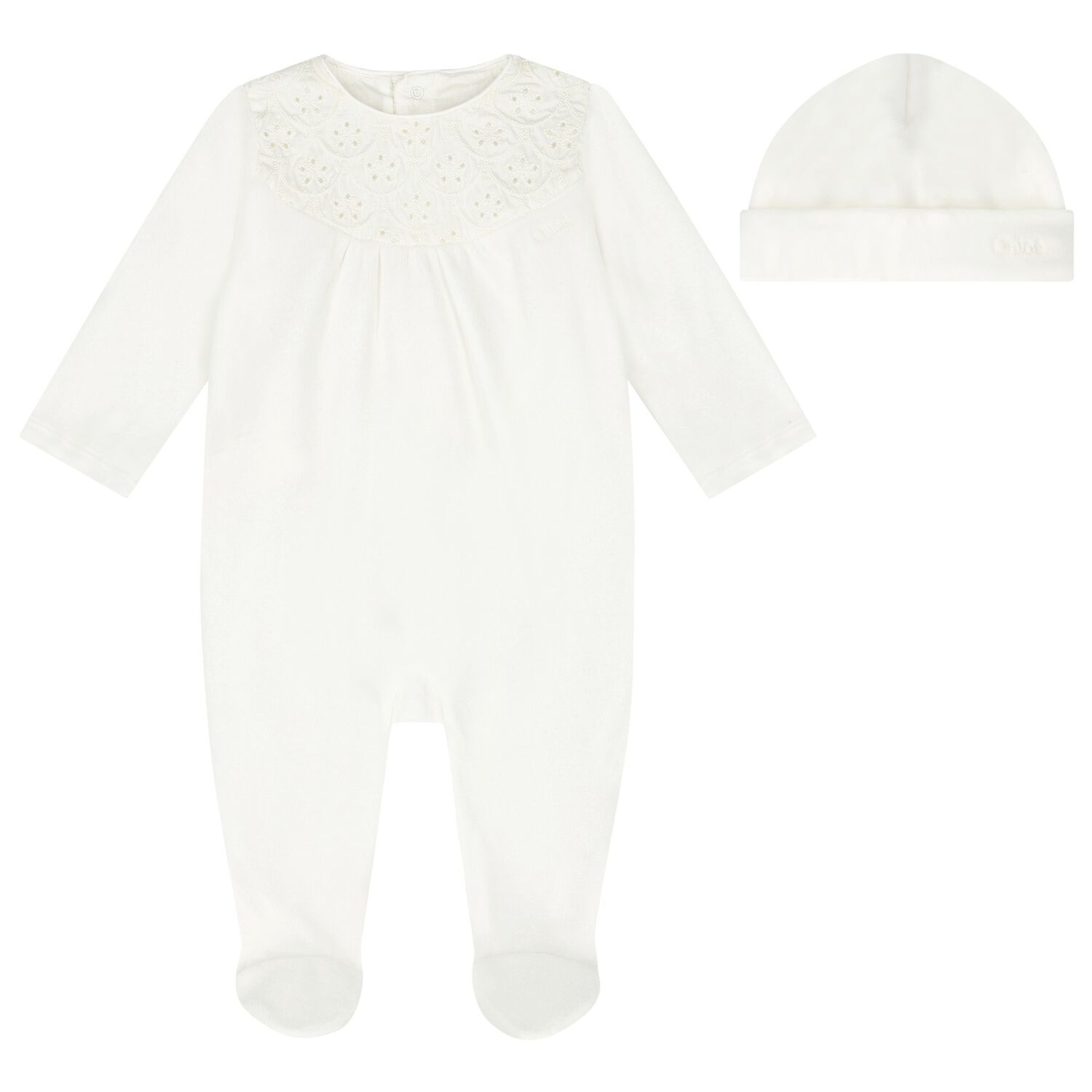 Baby Girls Ivory Logo Babygrow Gift Set, 1, hi-res
