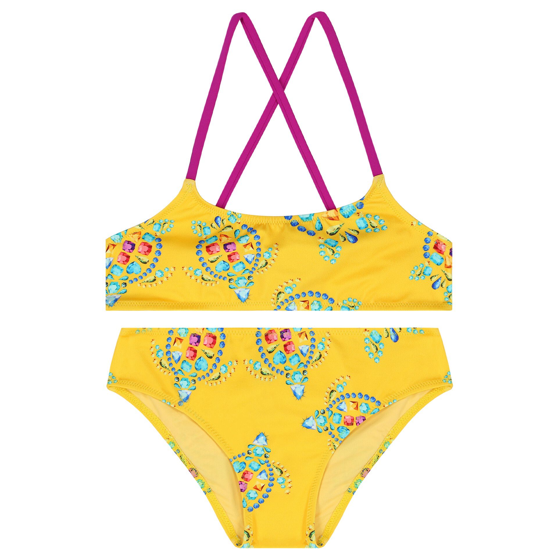 Yellow swimsuits juniors top