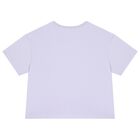 Girls Purple Logo T-Shirt, 1, hi-res