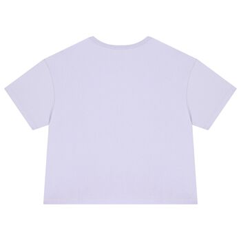 Girls Purple Logo T-Shirt