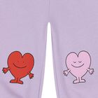 Younger Girls Purple Heart Joggers, 1, hi-res