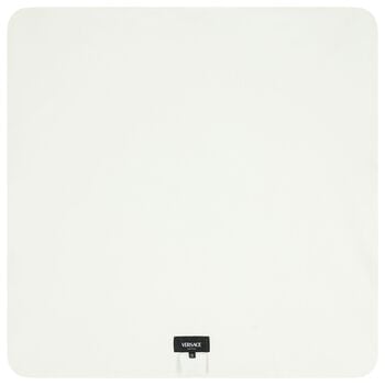 Ivory & Gold Medusa Logo Baby Blanket