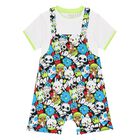 Baby Boys Multi-Coloured Dungaree Set, 1, hi-res