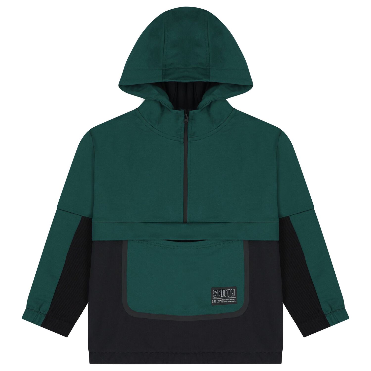 Boys Black & Green Tracksuit, 1, hi-res