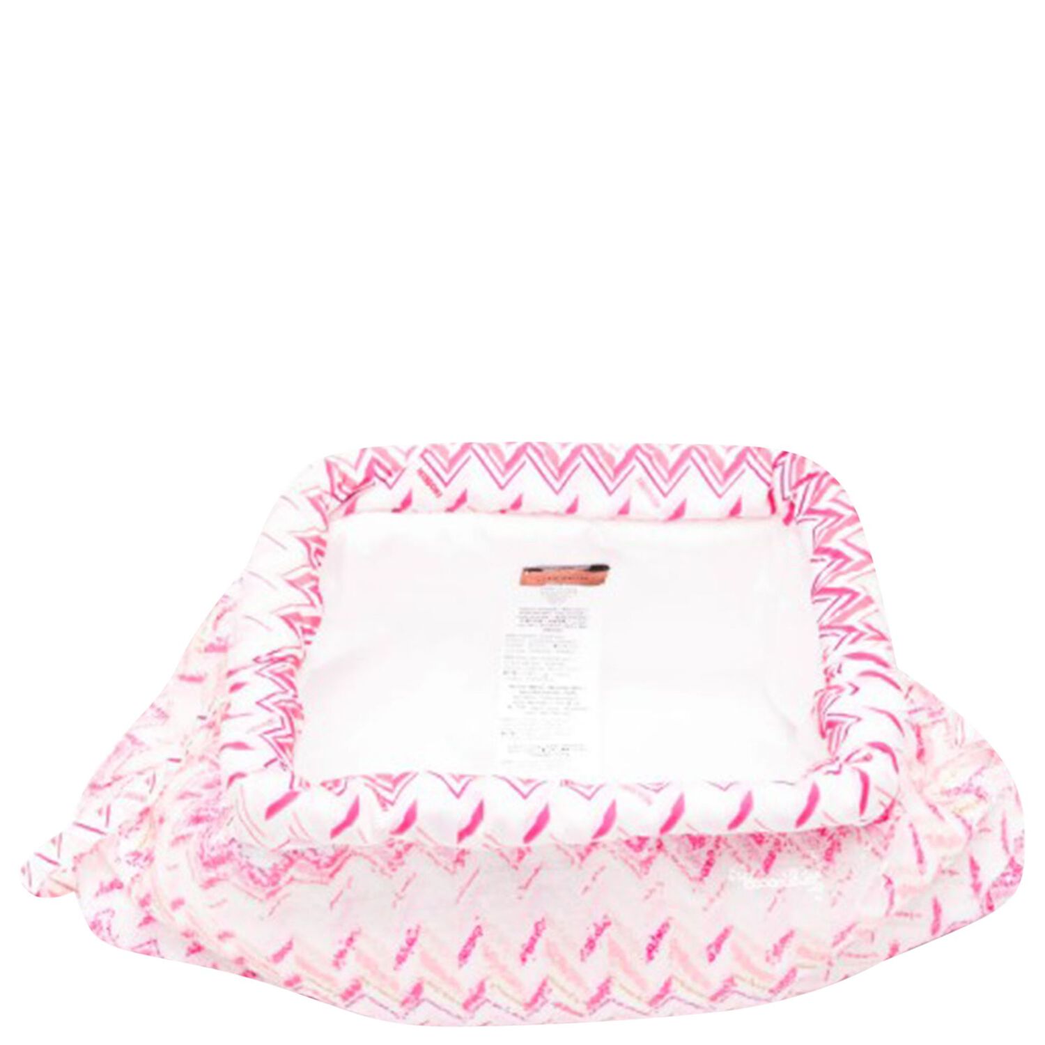 Girls Pink & White Embellished Logo Zig Zag Bag, 1, hi-res