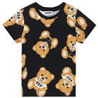 Black Bear Logo Print T-Shirt, 2, hi-res