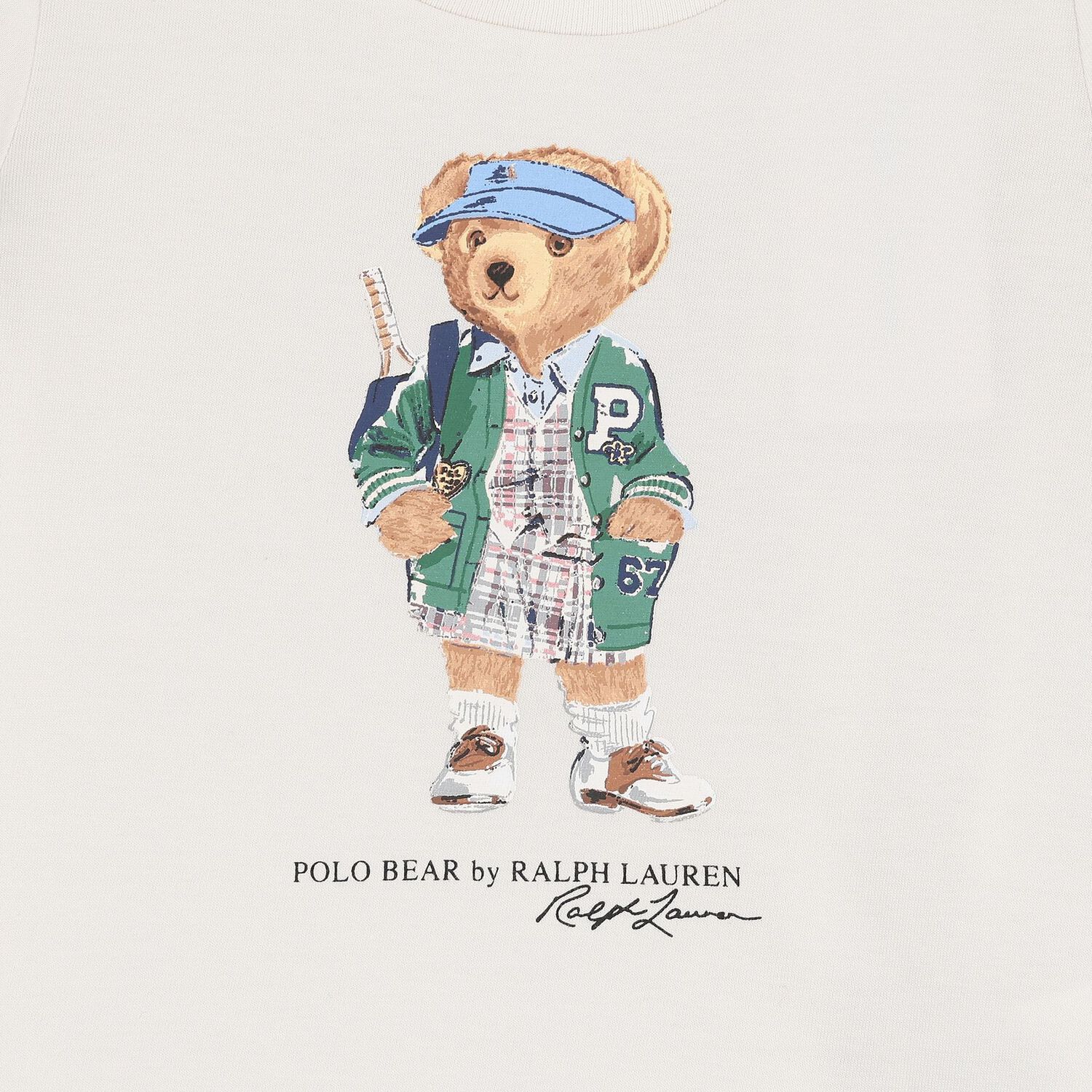 Baby Girls Ivory, Pink & Blue Tartan Polo Bear Shorts Set, 1, hi-res