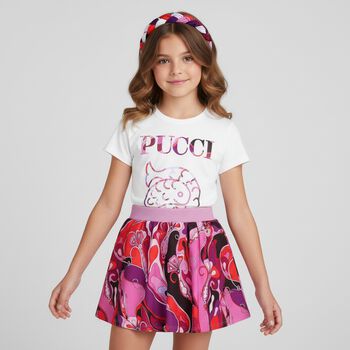 تنورة أوركيد متعددة الألوان للبنات