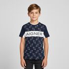 Boys Navy Logo T-Shirt, 1, hi-res