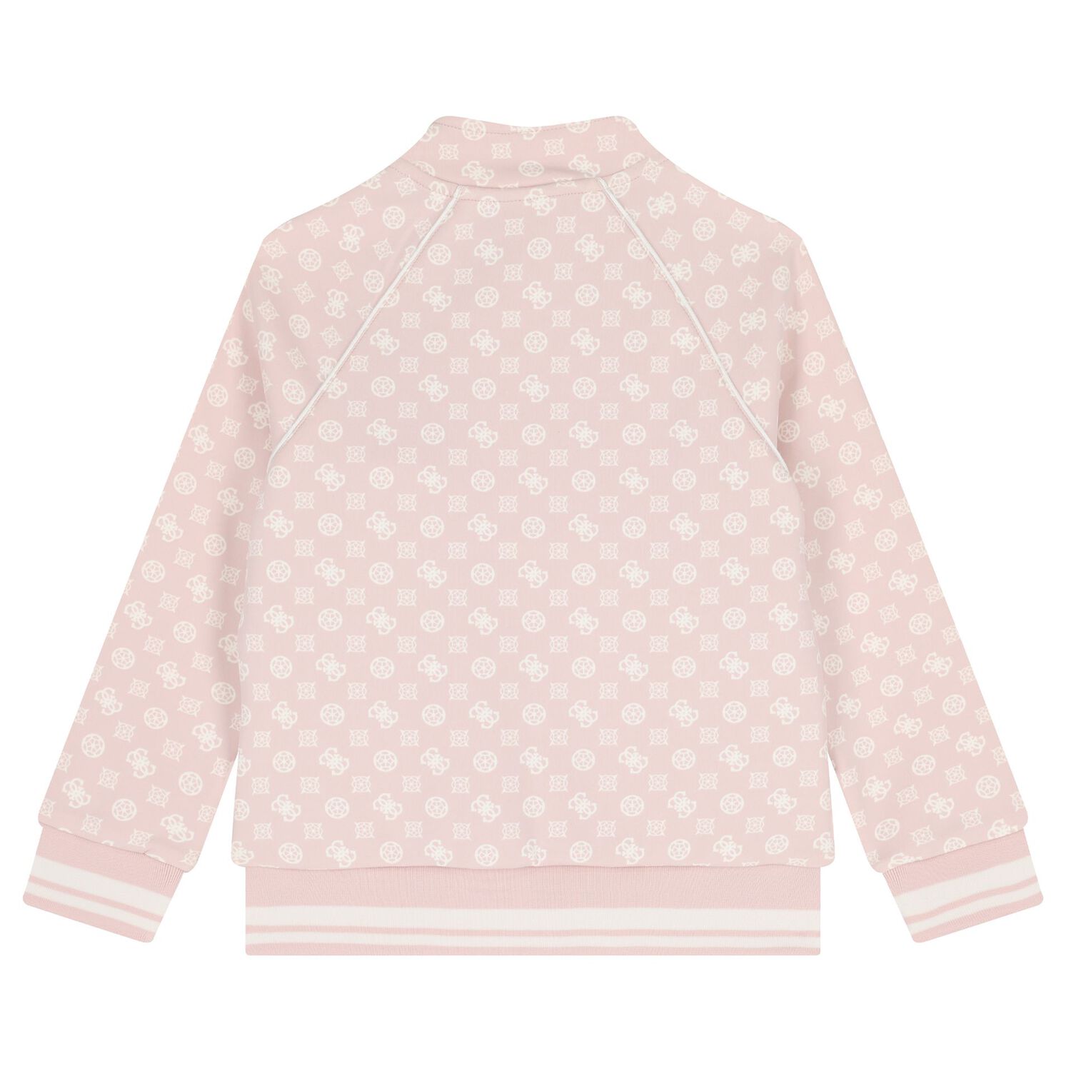 Girls Pink Logo Zip Up Top, 1, hi-res image number null