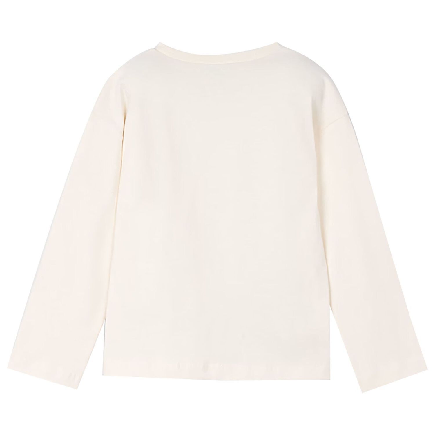 Girls Ivory Long Sleeve Top, 1, hi-res image number null