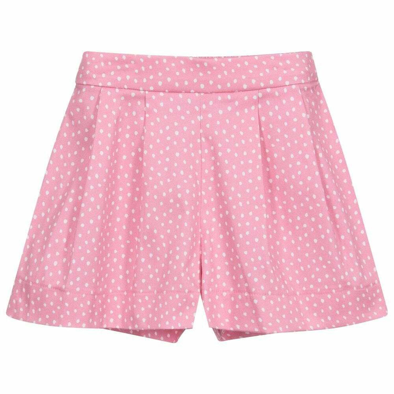 Girls Pink & White Shorts, 1, hi-res