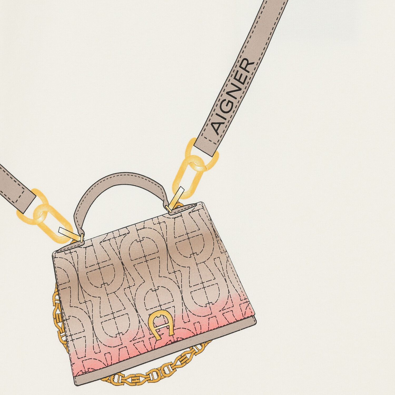 فستان بنات مكشكش باللون العاجي, 1, hi-res