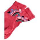 Girls Navy Blue & Pink Socks ( 3-Pack ), 1, hi-res