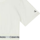 تيشيرت بالشعار باللون العاجي للبنات, 1, hi-res