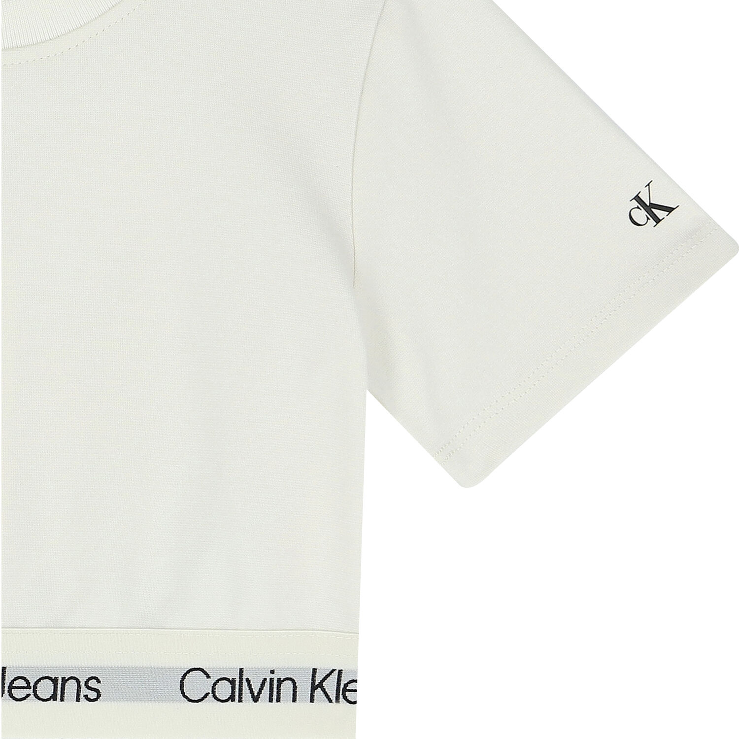 تيشيرت بالشعار باللون العاجي للبنات, 1, hi-res image number null