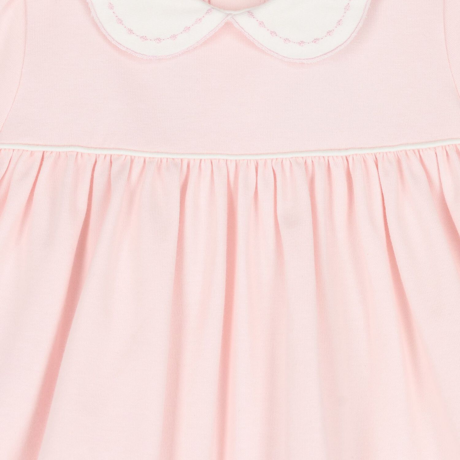 Baby Girls Pink & White Floral Dress, 1, hi-res