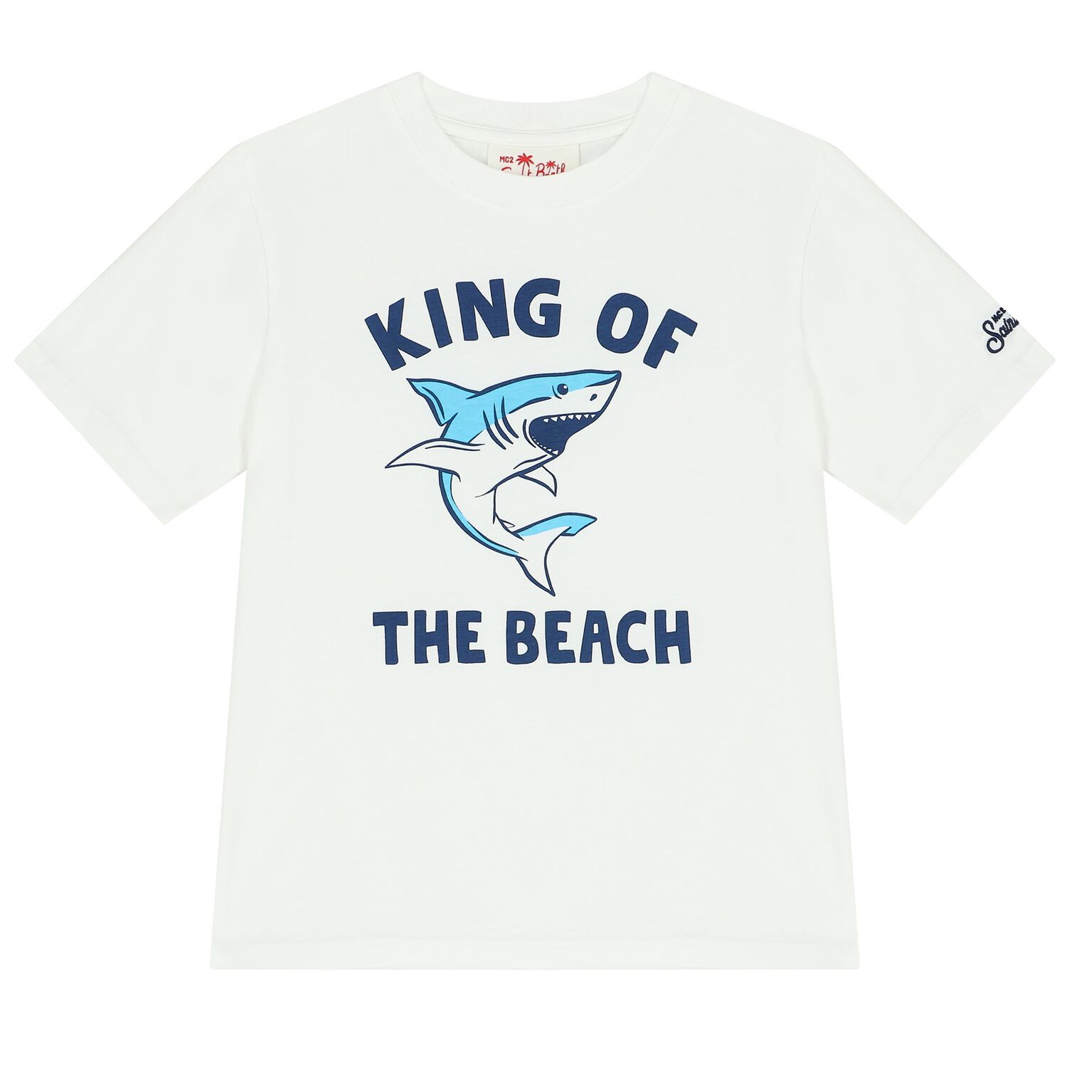 Boys White Shark T-Shirt, 1, hi-res