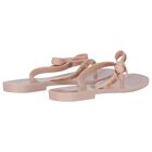 Girls Pink Logo Bow Flip Flops, 1, hi-res