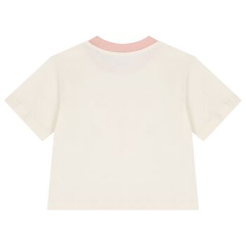 Girls Ivory Logo T-Shirt
