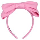 Girls Pink Bow Headband, 4, hi-res