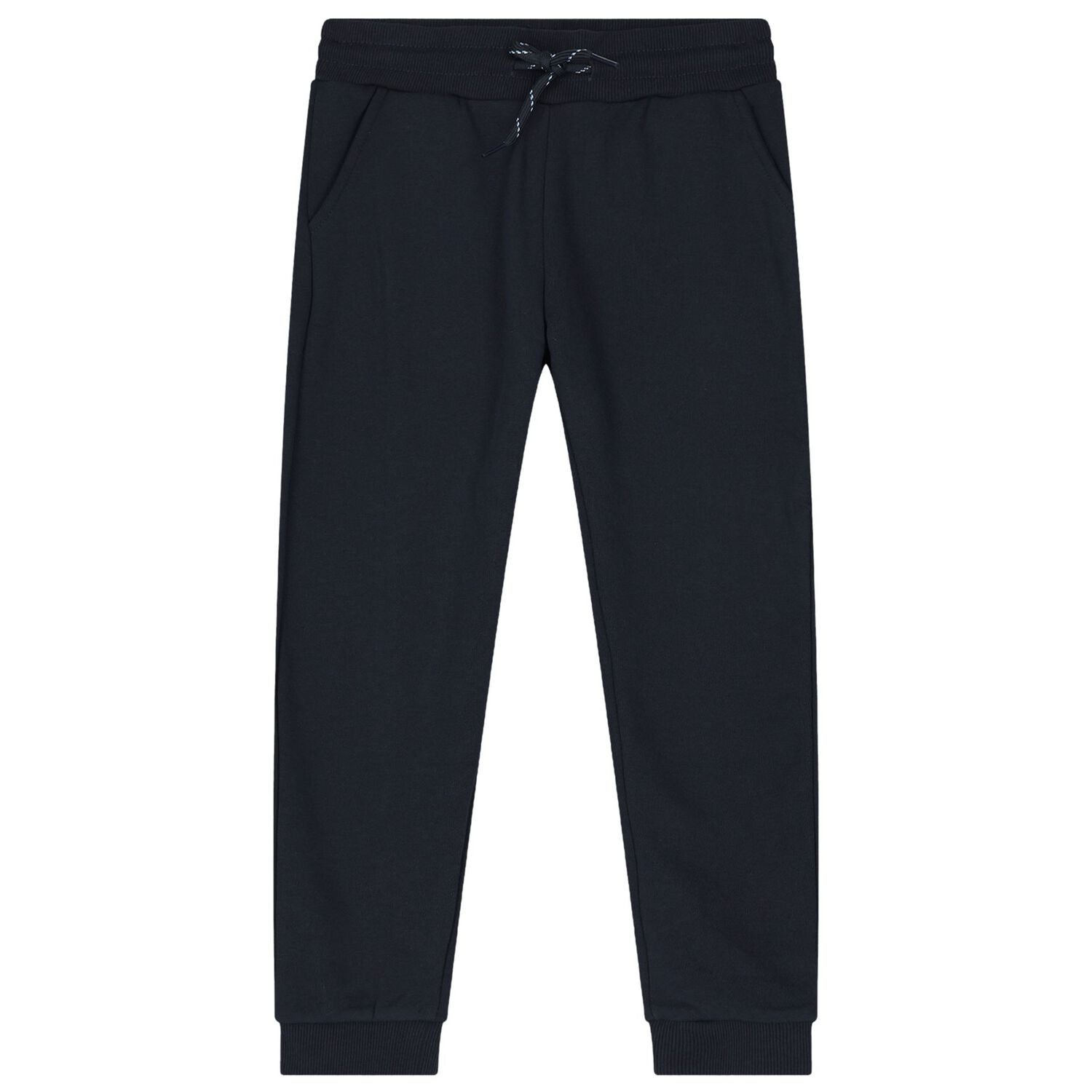 طقم بدلة رياضية أولاد بالشعار باللون الرمادي والأزرق ( 3قطع), 2, hi-res